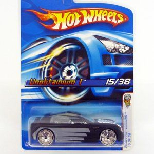 Hot Wheels Unobtainium I #015 First Editions 15 of 38 Black Die-Cast Car 2006